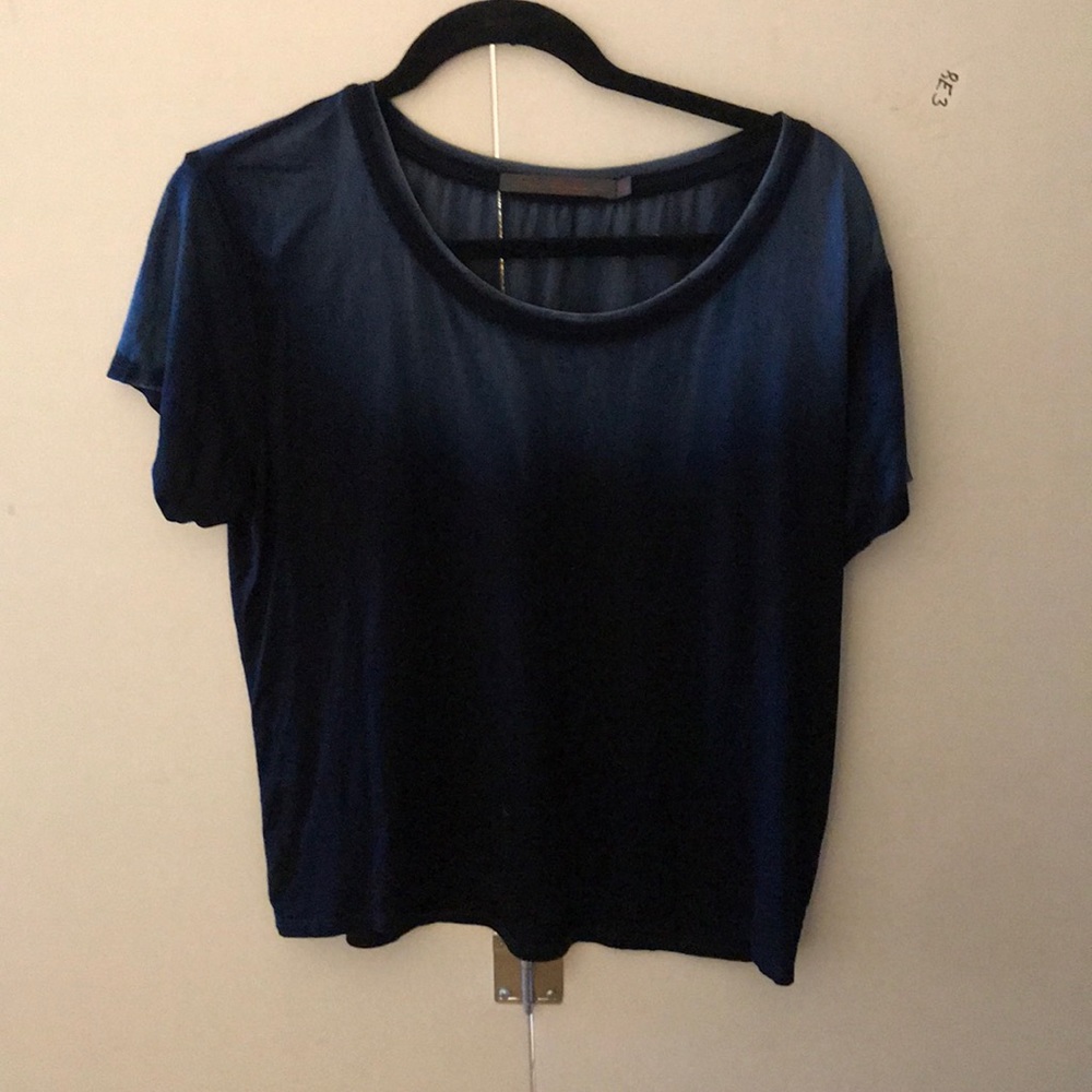 Feel the peace ombré navy tshirt